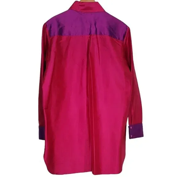 Vintage Neiman Marcus Silk Shirt | Large - Picture 3 of 11